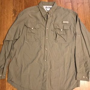 Columbia PFG Large Vented Fishing Shirt
